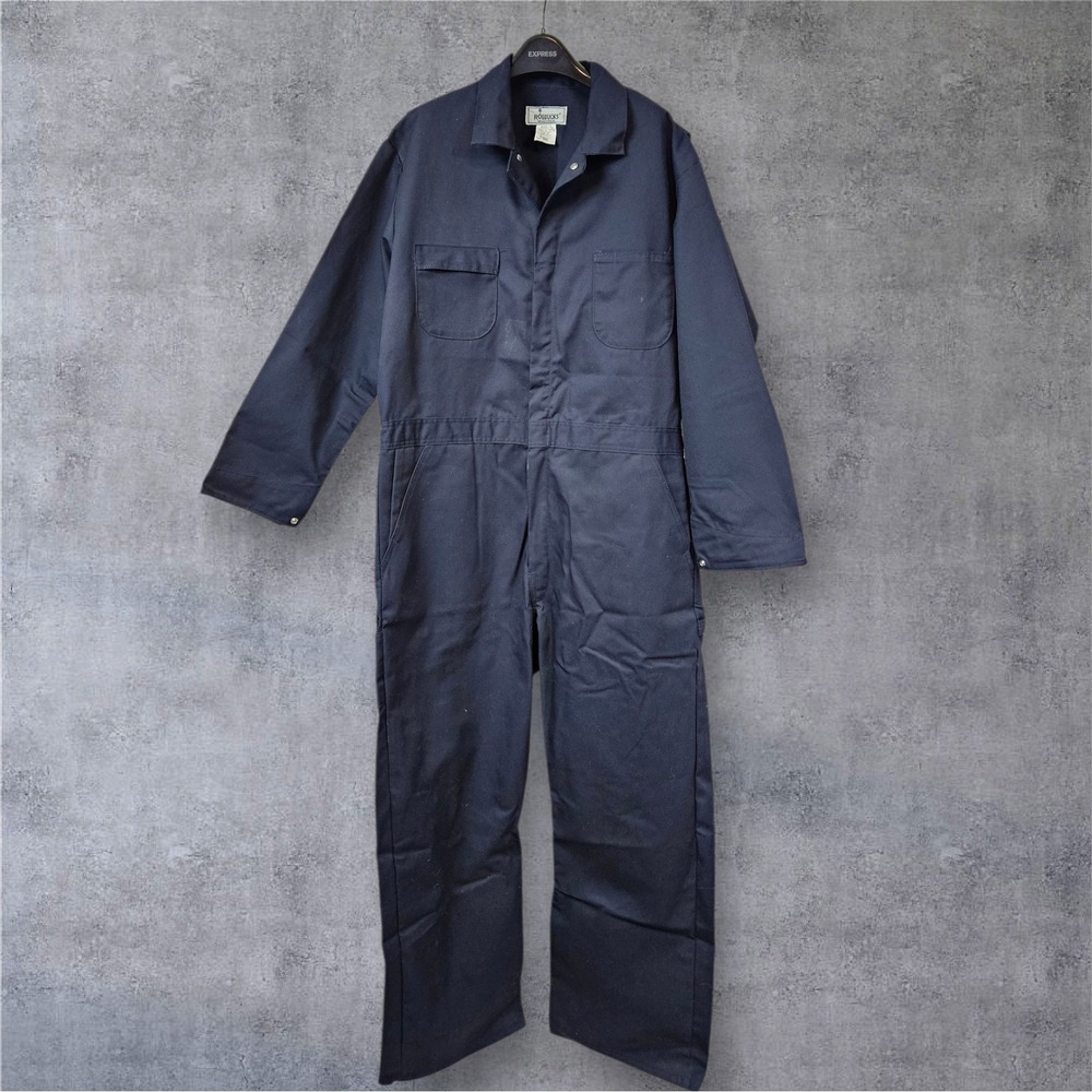 Vintage Roebucks Coverall Workwear Jumpsuit Mechanic Utility Overalls 48R F20‎